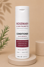 Load image into Gallery viewer, Rosemary &amp; Saw Palmetto Conditioner For Hair Growth (sulfate-free) 250ml /100ml
